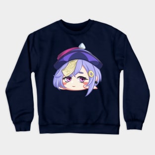 chibi qiqi genshin fanart Crewneck Sweatshirt